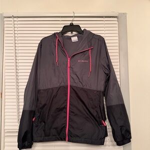 Columbia Gray Jacket with Pink Trim